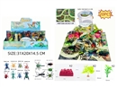 INSECT SET WITH MAP , 6PCS/DISPLAY BOX