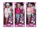 11.5"JOINTS BODY DOLL W/ACESSORIES , 3ASST