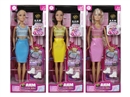 11.5"SOLID BODY DOLL W/ACCESSORIES , 3ASST