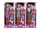 11.5"SOLID BODY DOLL W/ACCESSORIES , 3ASST
