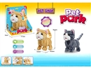 B/O PLUSH CAT SET W/SOUND & CAN WALKING，2COLOURS