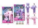 11.5"SOLID BODY DOLL W/ACCESSORIES,2ASST