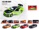 1：32 PULL BACK DIE-CAST CAR W/LIGHT & SOUND & CAN OPEN THE DOOR,4COLOURS