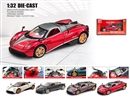 1：32 PULL BACK DIE-CAST CAR W/LIGHT & SOUND & CAN OPEN THE DOOR,4COLOURS