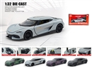 1：32 PULL BACK DIE-CAST CAR W/LIGHT & SOUND & CAN OPEN THE DOOR,4COLOURS