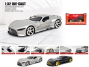 1：32 PULL BACK DIE-CAST CAR W/LIGHT & SOUND & CAN OPEN THE DOOR,2COLOURS