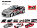 1：32 PULL BACK DIE-CAST CAR W/LIGHT & SOUND & CAN OPEN THE DOOR,3COLOURS
