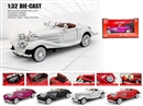 1：32 PULL BACK DIE-CAST CAR W/LIGHT & SOUND & CAN OPEN THE DOOR,4COLOURS