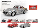 1：32 PULL BACK DIE-CAST CAR W/LIGHT & SOUND & CAN OPEN THE DOOR,2COLOURS