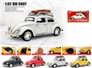 1：32 PULL BACK DIE-CAST CAR W/LIGHT & SOUND & CAN OPEN THE DOOR,4COLOURS