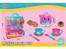 TEA SET W/LIGHT & MUSIC,10PCS