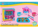 TEA SET W/LIGHT & MUSIC,12PCS