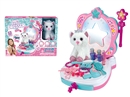 DRESSER SET W/PLUSH CAT & LIGHT & MUSIC