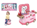 DRESSER SET W/PLUSH CAT
