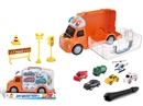 FREE WAY TOURING CAR W/LIGHT & MUSIC & CAR 6PCS