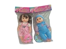 12"BLOW MOLD DOLL W/4 SOUND IC & ACCESSORIES,2ASST