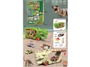 DINOSAUR STORAGE CAR W/FREE WAY CAR 2PCS,2COLOURS