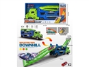 FRICTION CONTAINER STORAGE TRUCK W/2PCS DIE CAST CARS