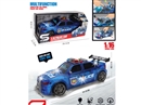 FRICTION POLICE CAR WMUSIC & LIGHT & CAN OPEN THE REAR TRUNK