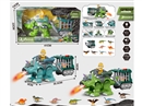 B/O DINOSAUR W/LIGHT & SOUND & SPRAY & WALKING（GREEN/BLUE）