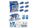 GAS STATION SET W/ FREE WAY CAR 1PCS