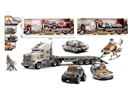 FRICTION MILITARY SET W/LIGHT & SOUND & FREE WAY CAR