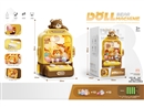 CLIP DOLL MACHINE W/LIGHT & MUSIC & 10PCS PLUSH DOLL & 10PCS BALL