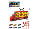 CATAPULT RAIL CAR W/FREE WAY DIE-CAST CAR 6PCS