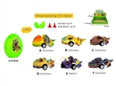 PULL BACK CAR , 12PCS/DISPLAY