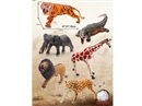 40CM VINYL COTTON ANIMALS,6ASST