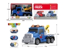 FRICTION TRUCK W/SOUND & LIGHT，BLUE(INCLUDE BATTERY)