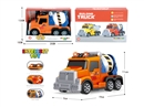 FRICTION TRUCK W/SOUND & LIGHT，ORANGE(INCLUDE BATTERY)
