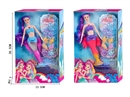 11.5"SOLID BODY DOLL W/ACCESSORIES & LIGHT & MUSIC，2ASST