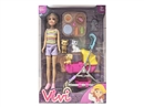 9"SOLID BODY DOLL W/ACCESSORIES