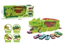 DINOSAUR STORAGE TRUCK W/PULL BACK CAR 3PCS