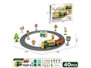 B/O RAIL CAR SET W/MUSIC 40PCS