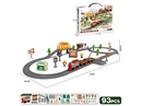 B/O RAIL CAR SET W/MUSIC 93PCS