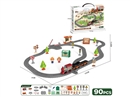 B/O RAIL CAR SET W/MUSIC 90PCS