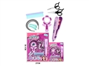 HAIRDRESSING SET W/LIGHT,8PCS,2COLOURS