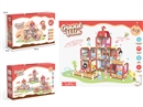 DIY VILLA SET W/LIGHT,217PCS