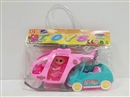 4.5"SOLID BODY DOLL W/HELICOPTER & CAR
