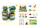 DINOSAUR SET 34PCS , 2ASST
