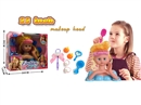 22"DOLL HEAD W/4D EYES & BEAUTY SET