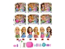 6"SOLID BODY DOLL W/ACCESSORIES , 6ASST