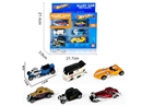 FREE WAY DIE-CAST CAR SET,6ASST