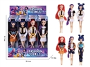 开窗盒展示盒12小盒，11.5寸实身多关节K-POP猎魔女团露米米拉佐伊芭比（衣服，发型多款多色混装）