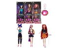 开窗盒11.5寸实身多关节英文音乐身K-POP猎魔女团露米米拉佐伊芭比混装（衣服，发型多款多色混装）