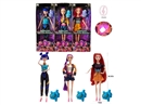 开窗盒11.5寸实身多关节英文音乐身K-POP猎魔女团露米米拉佐伊芭比混装配宠物（衣服，发型多款多色混装）