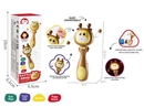 婴儿声光牙胶长颈鹿摇摇乐拨浪鼓