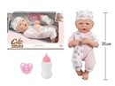 14寸全搪初生婴儿，带奶瓶，奶嘴，无IC，无功能